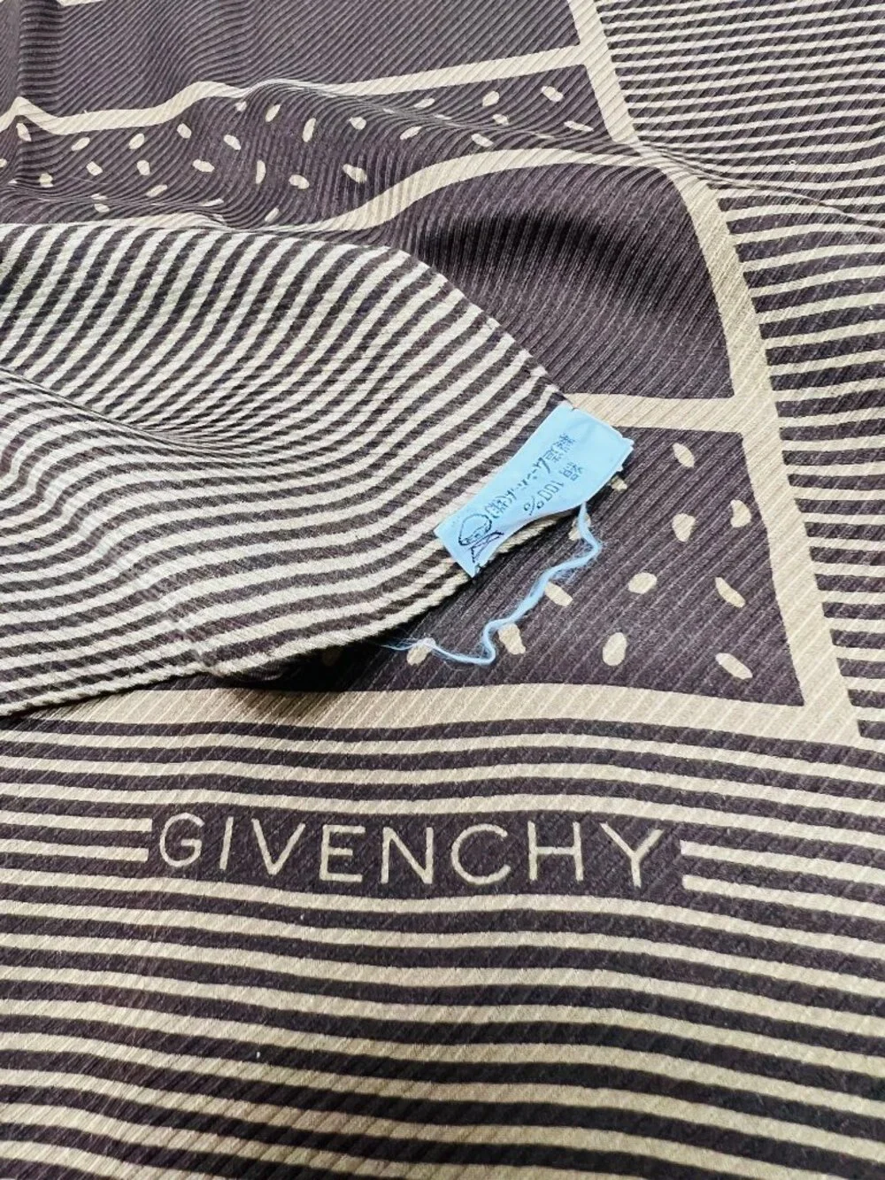 Vintage Givenchy 100% Silk Scarf 34
